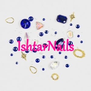 RhineStone & Overlays Mix Blue - Image 1